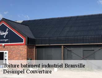 Toiture batiment industriel  branville-14430 Desimpel Couverture